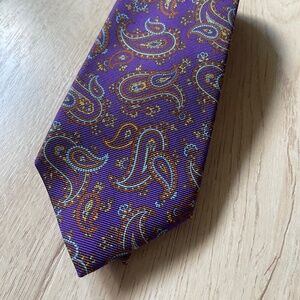 Kiton Purple, Blue, Orange Tie